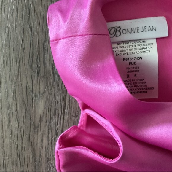 Bonnie Jean Pink Ruffled Tiered Sundress for Wedding Guest - Picture 2 of 2